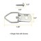 EesTeck 150 Pack Small D-Ring Steel Picture Hangers with Screws Picture Frames Picture Hang Solutions, for Hanging Clock Paintings Artwork Picture Frame Hook Photos